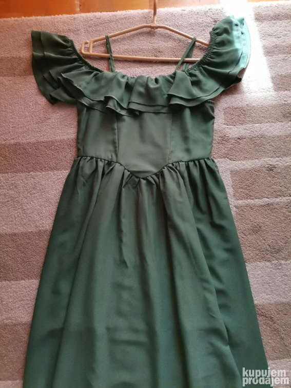 Zelena elegantna haljina NOVO  slika #4
