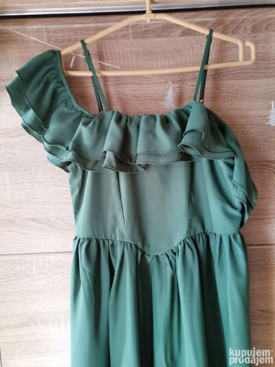 Zelena elegantna haljina NOVO  slika #5