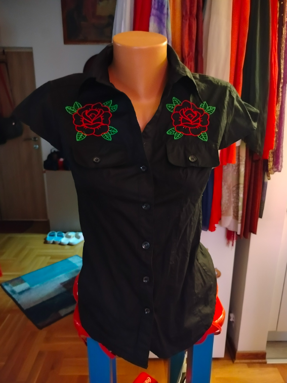 košulja sa ružama slika #2