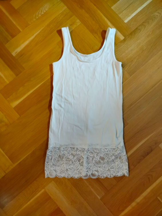 pamučna majica sa čipkom slika #2