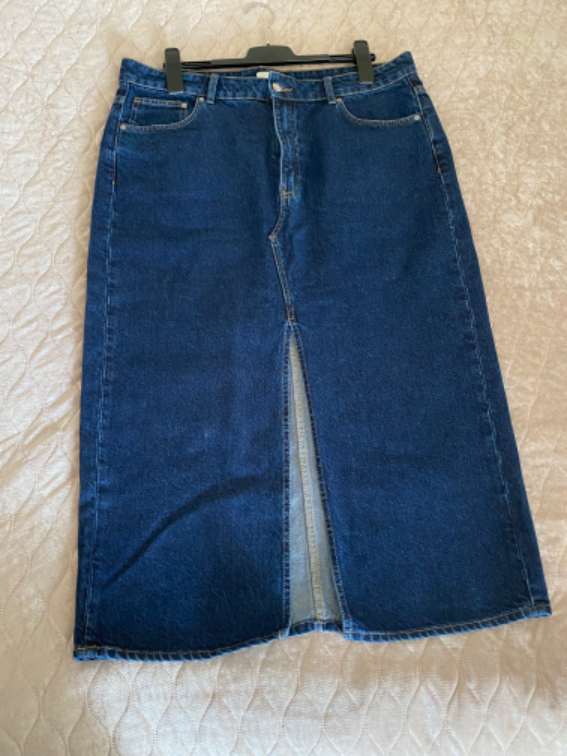 H&M teksas suknja slika #1