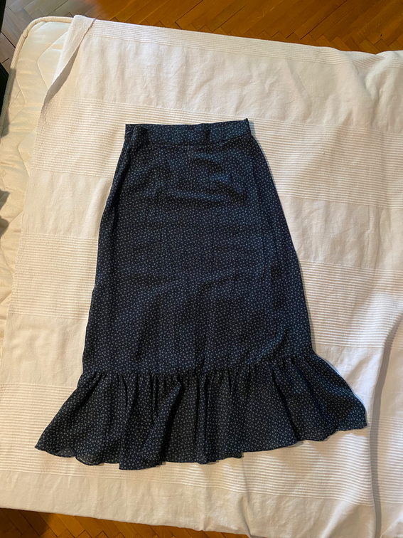 H&M midi high-low suknja slika #3