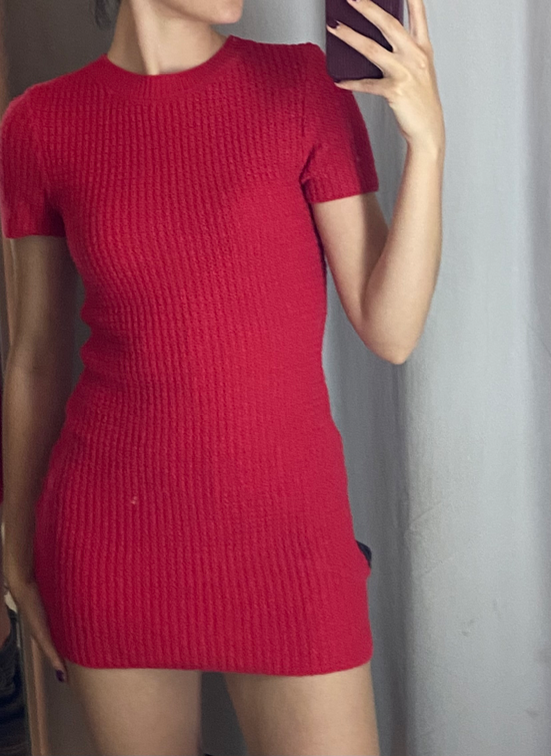 H&M mini haljina crvena NOVO-nenošeno slika #3