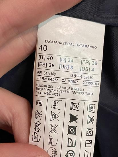 Benetton sako teget boje slika #5