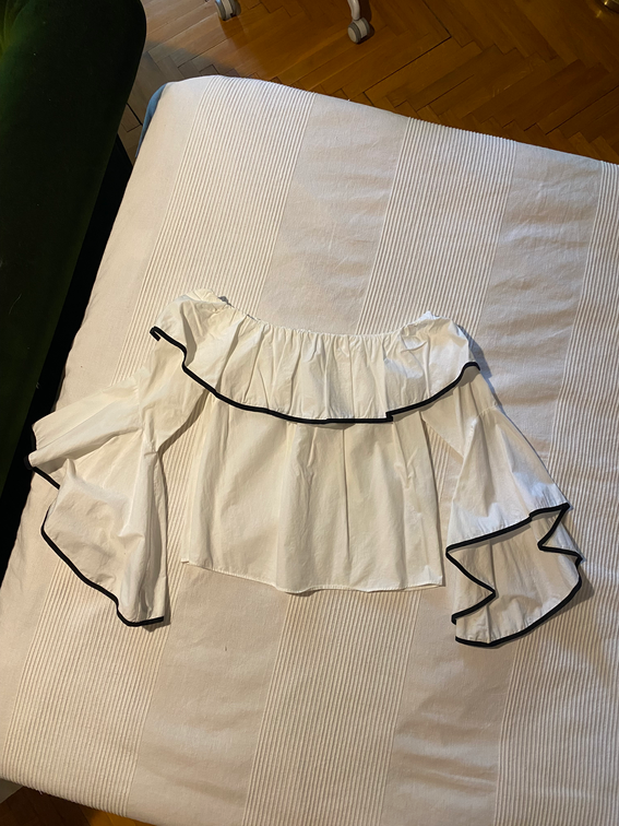 Zara elegantna kosulja spustenih ramena slika #1