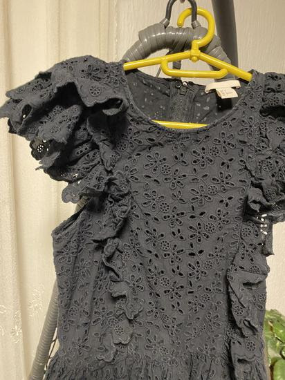 H&M čipkana crna haljina  slika #3