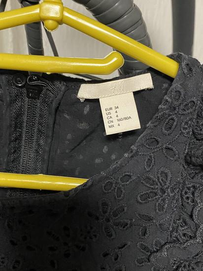 H&M čipkana crna haljina  slika #4
