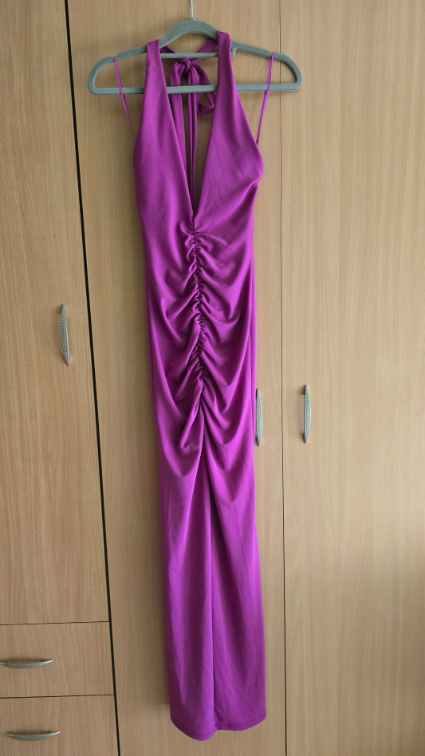 Duga haljina sa naborima Zara novo slika #2