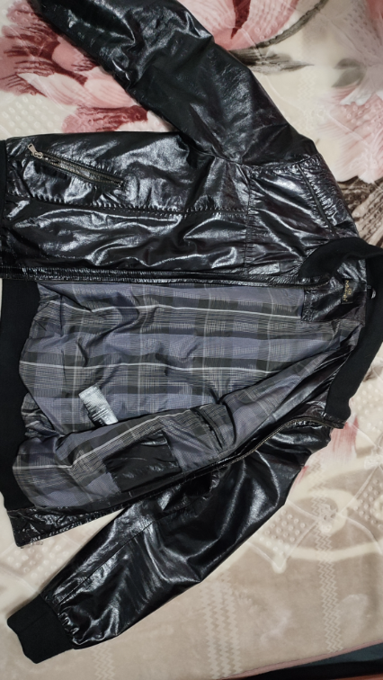Muška kožna jakna genuine leather L slika #3