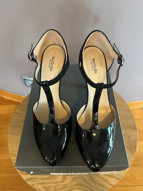 NeroGiardini crne kozne zenske cipele na stiklu 40 slika #4