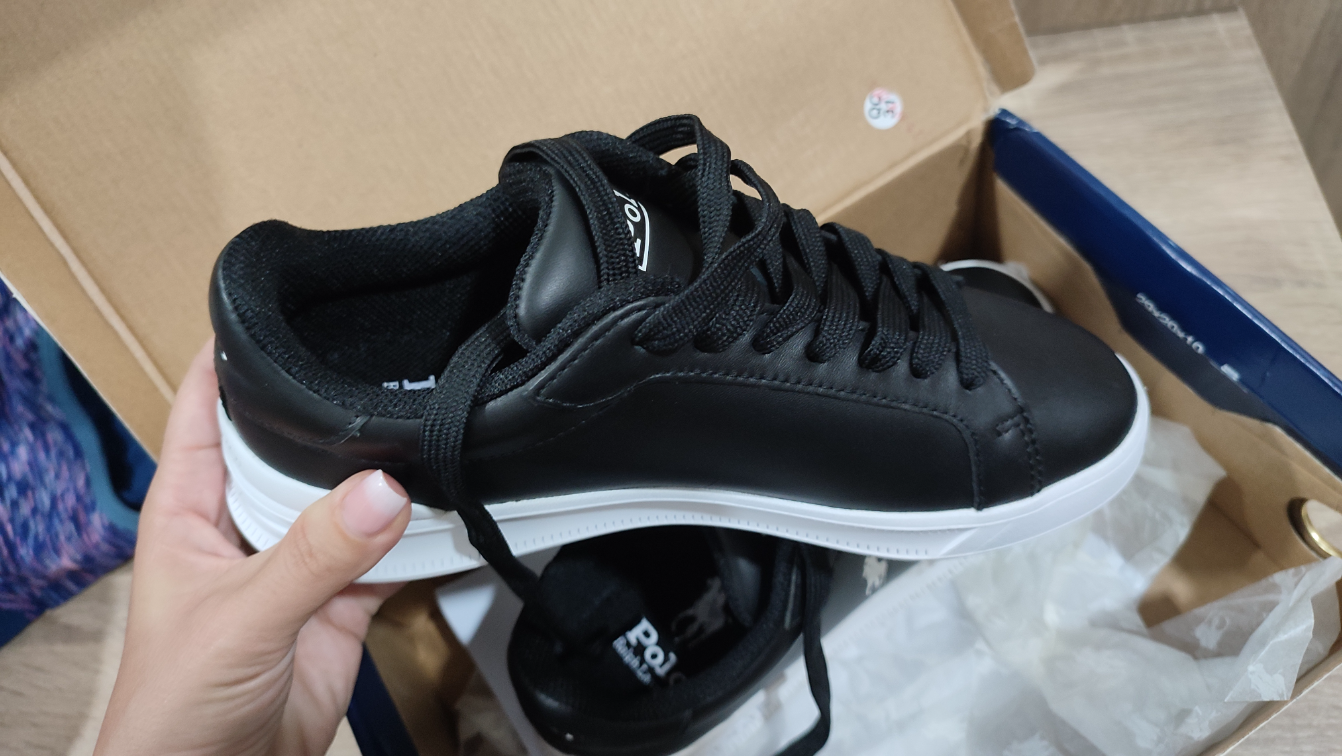 Nove kožne crne Ralph Lauren Polo patike 37 slika #1