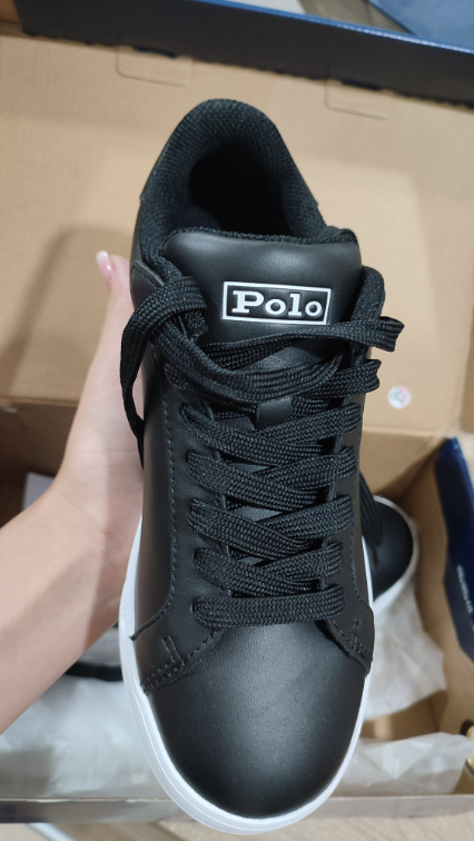 Nove kožne crne Ralph Lauren Polo patike 37 slika #3