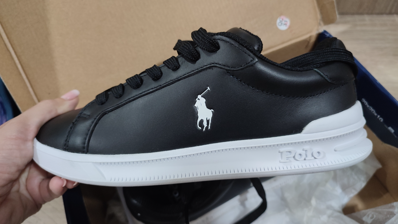 Nove kožne crne Ralph Lauren Polo patike 37 slika #4