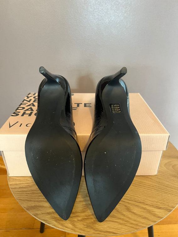 Vicenza crne kožne salonke broj 40 slika #3