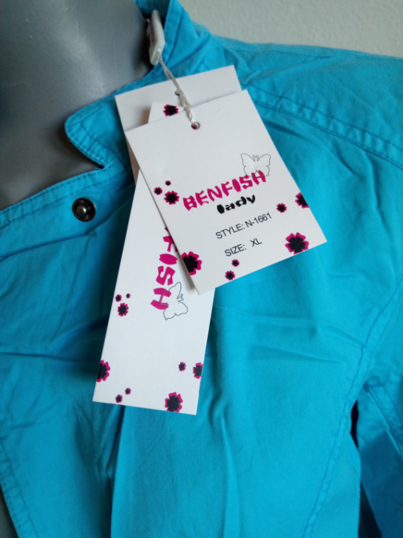 Plava jakna od pamuka 40 slika #4