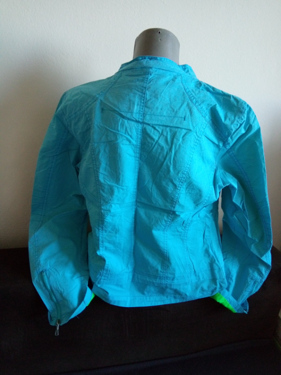 Plava jakna od pamuka 40 slika #5