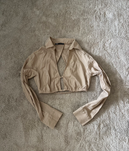 ZARA crop košulja