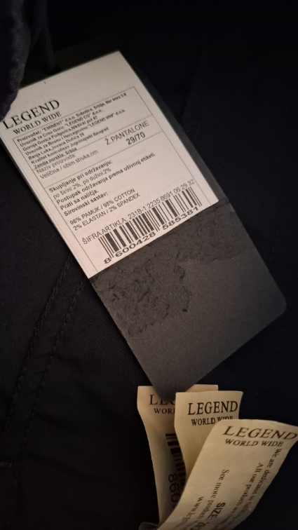 Legend crne pantalone-Nove sa etiketom veličina 29 slika #3