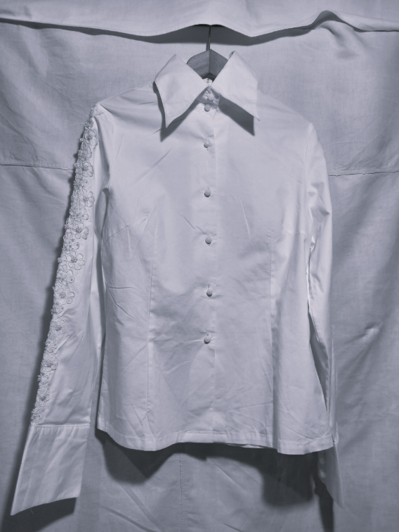 Elegantna košulja sa 3D Cvetovima  slika #2