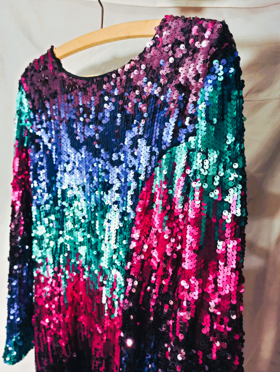 Disco / party haljina sa šljokicama  slika #5