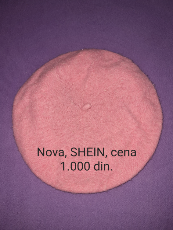 NOVA Shein roze beretka slika #1