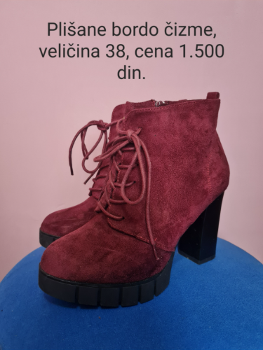 Bordo cizme na stiklu 38