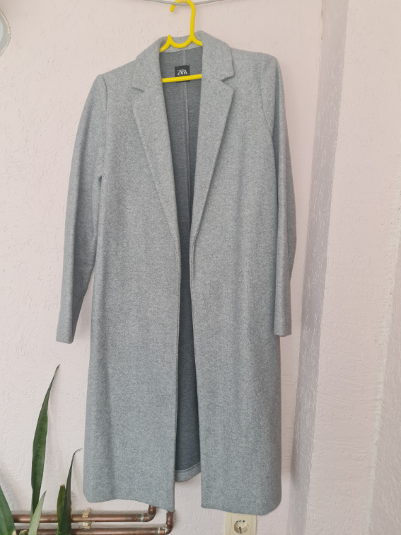 Zara sivi kaput M slika #1