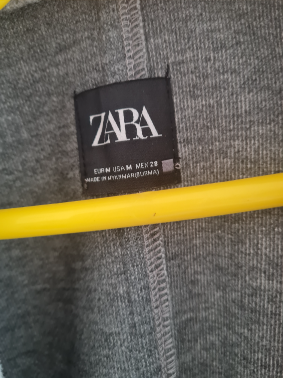 Zara sivi kaput M slika #3