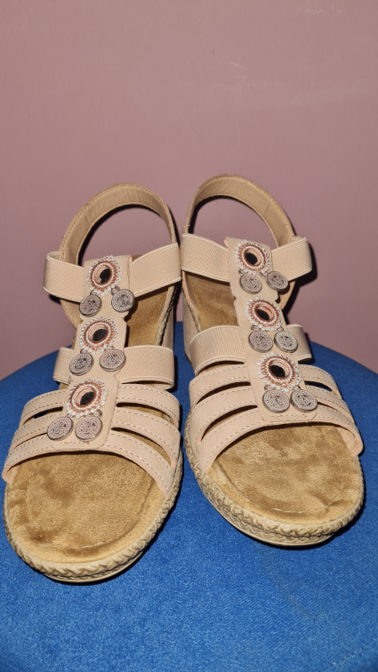 Rieker roze sandale 38 slika #2