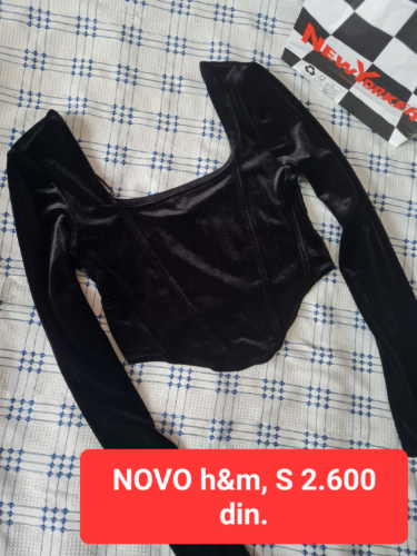 NOVI H&M plisani korset S
