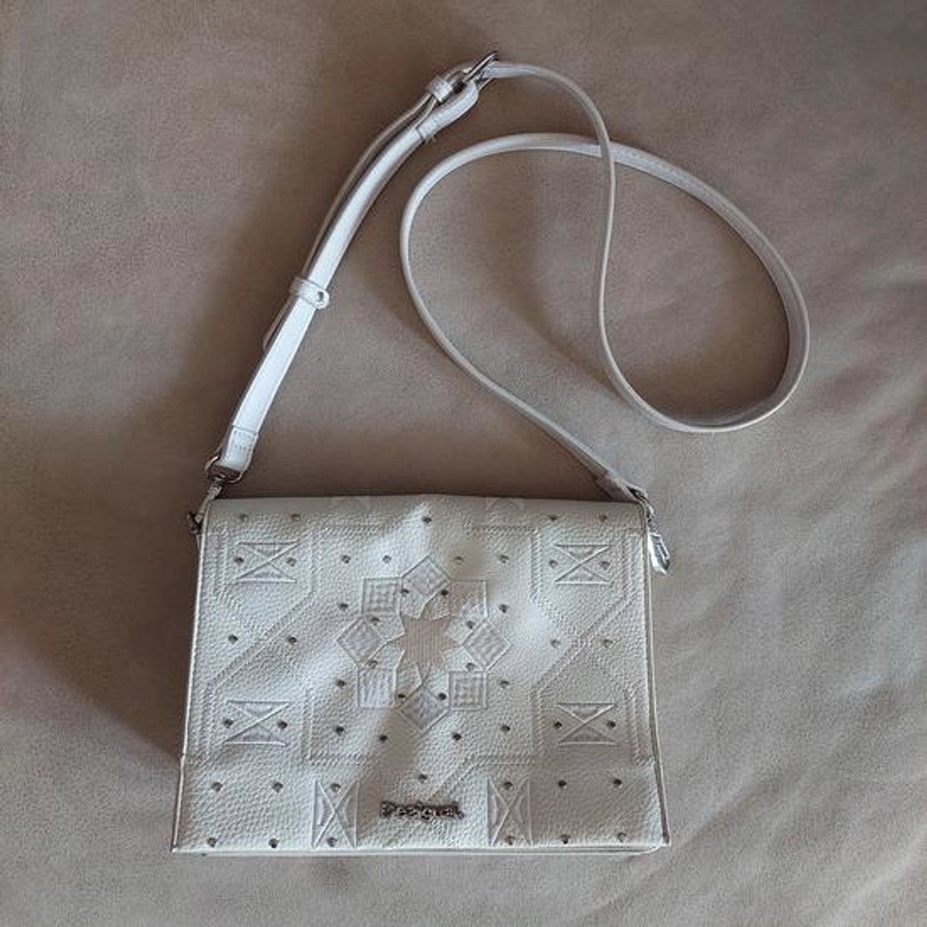 Desigual krem boho torba slika #1