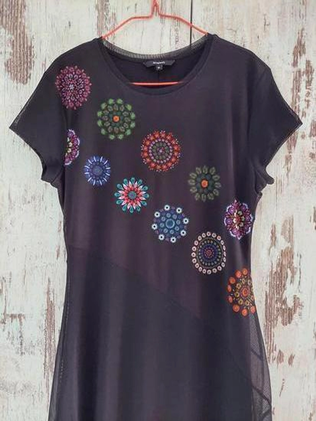 2600! Desigual crna haljina sa mandalama slika #2