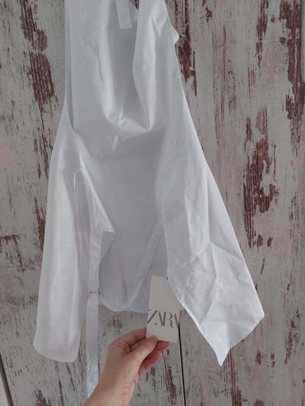 Zara beli pamučni top slika #3