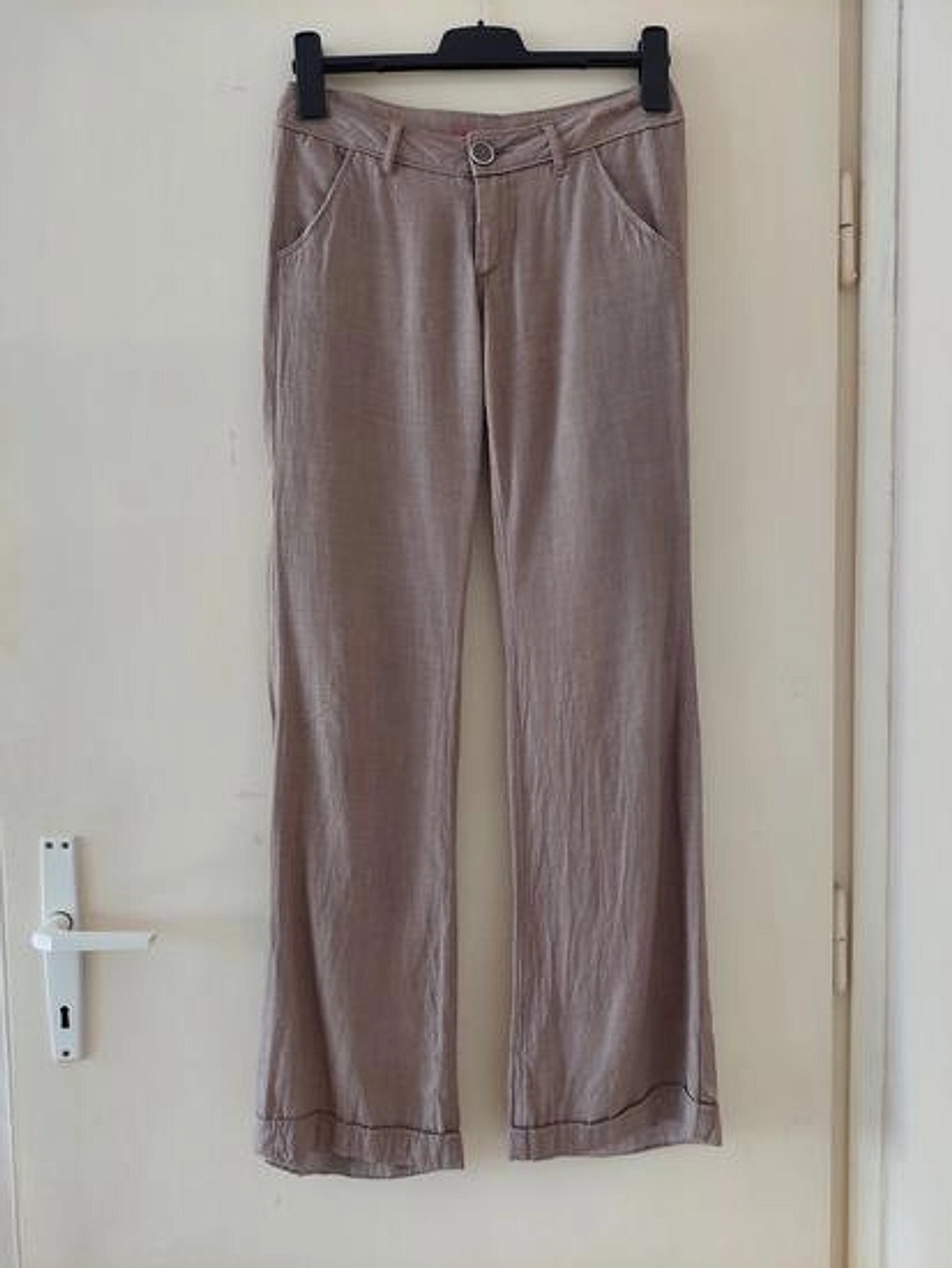 Legend lanene pantalone sa srebrnim detaljima slika #1