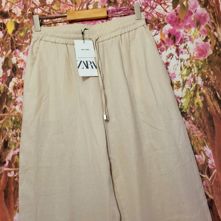 Zara lanene pantalone vel S/M slika #2