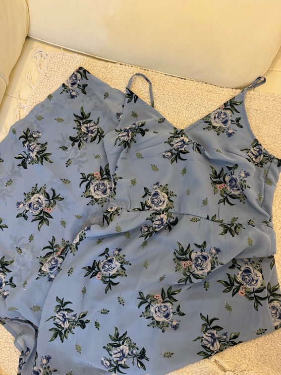 H&M cvetna haljina duga slika #2