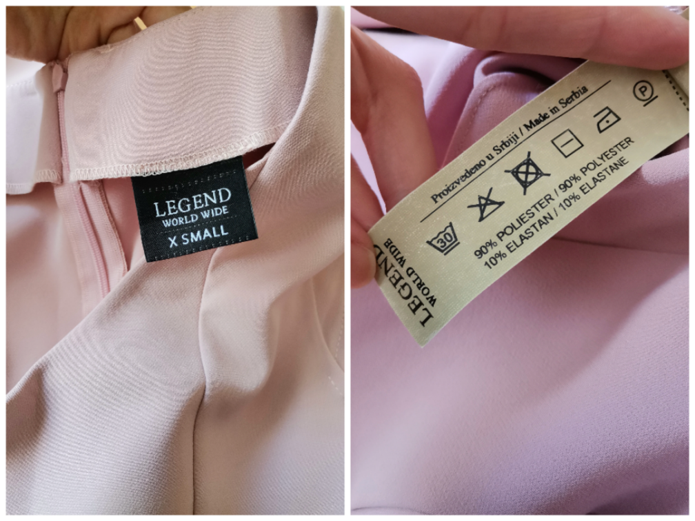 Legend roze elegantna haljina XS slika #2