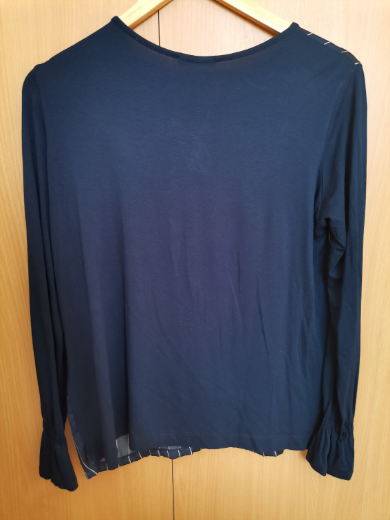 Teget plava bluza L slika #2