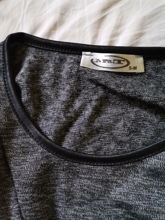 Siva melirana bluza S-M, 100% pamuk slika #4