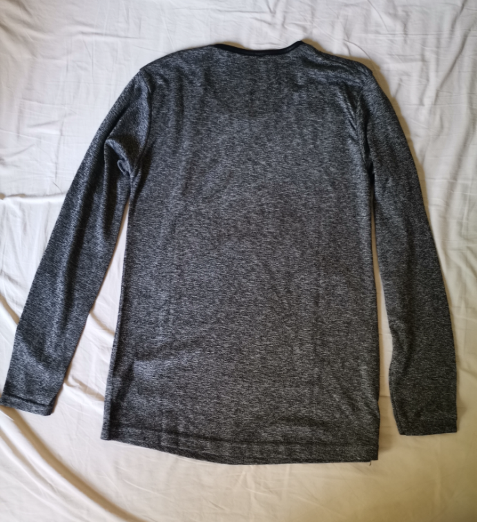 Siva melirana bluza S-M, 100% pamuk slika #3