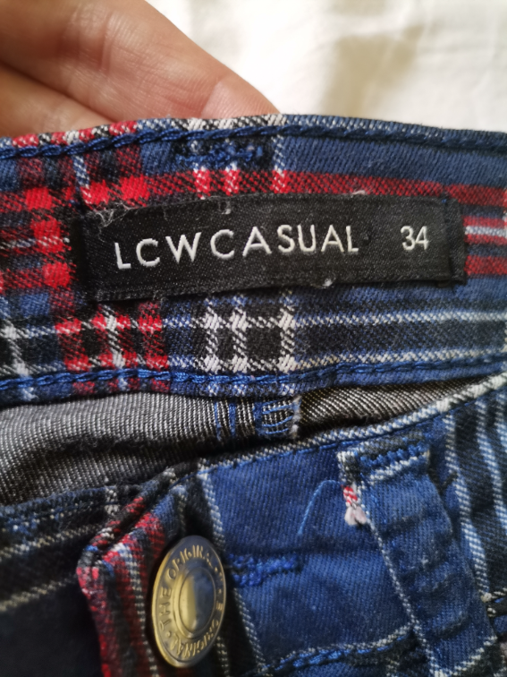 LC Waikiki karirane letnje pantalone XS/S slika #4