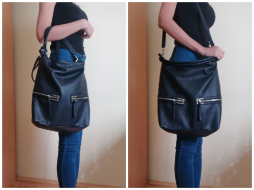 Ženska teget torba NOVA SA ETIKETOM