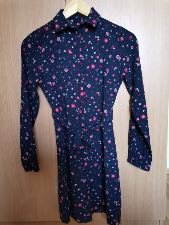 Cvetna košulja-haljina ili tunika XS slika #2