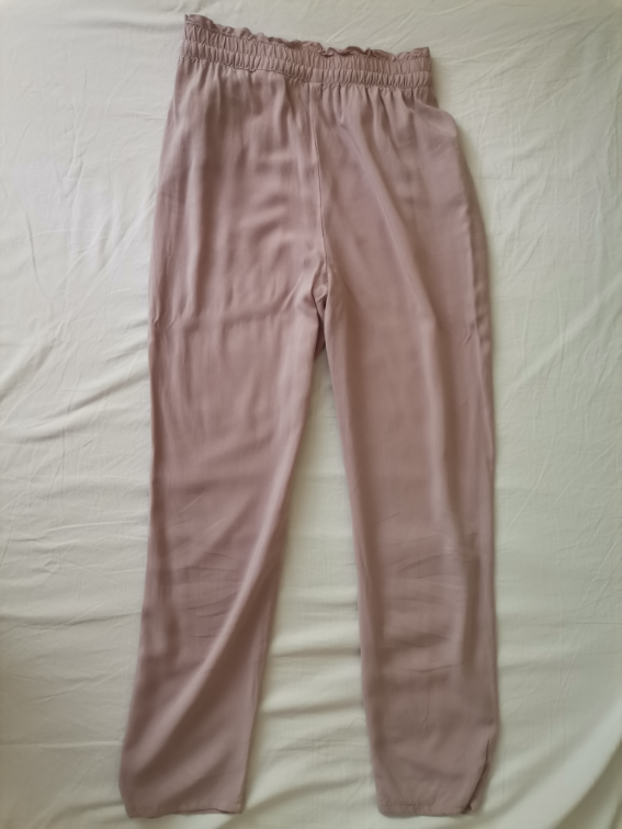 H&M svetloroze letnje pantalone slika #4