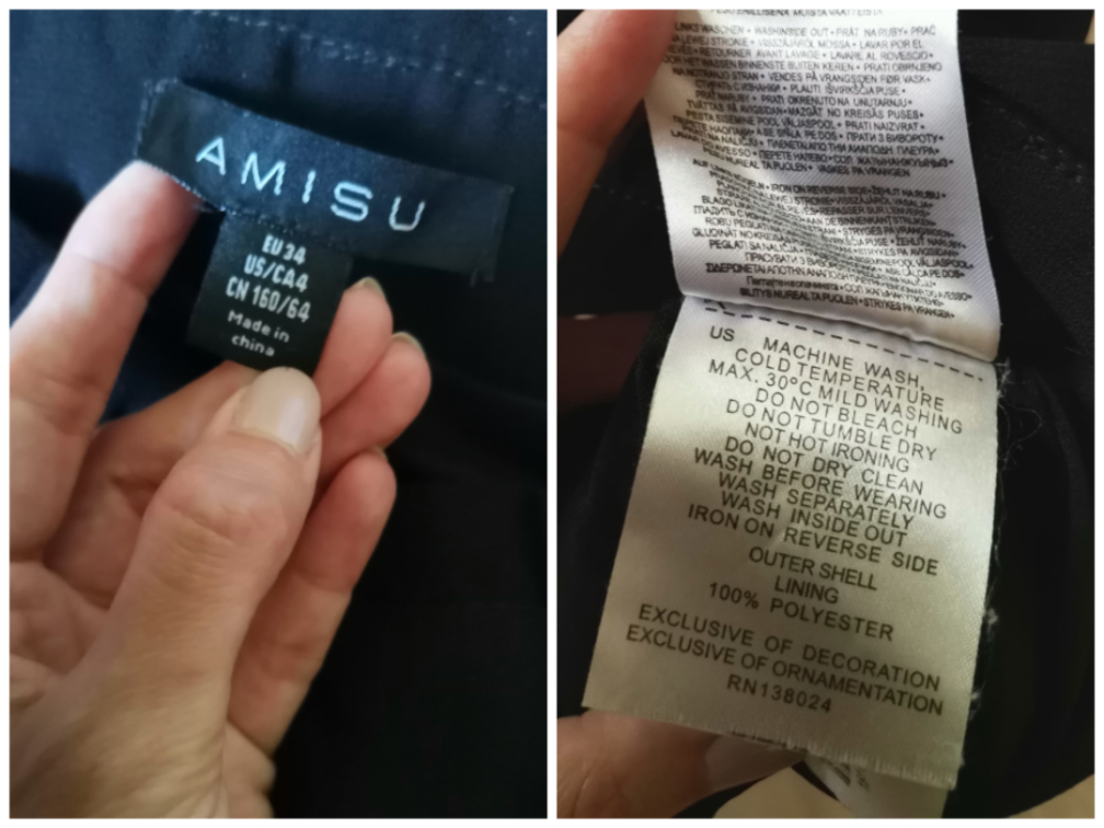 Crni šorts Amisu XS slika #5