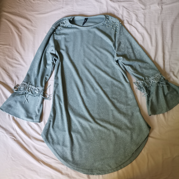 Tunika sa zvonastim rukavima S-M slika #2