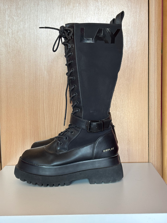 Replay crne cizme slika #1