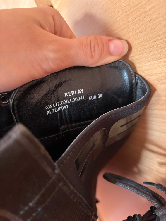 Replay crne cizme slika #5