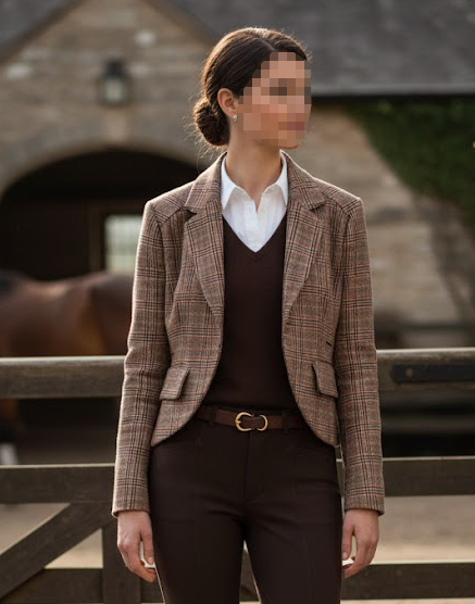 H&M Kratki Karirani Sako Br.36   slika #1