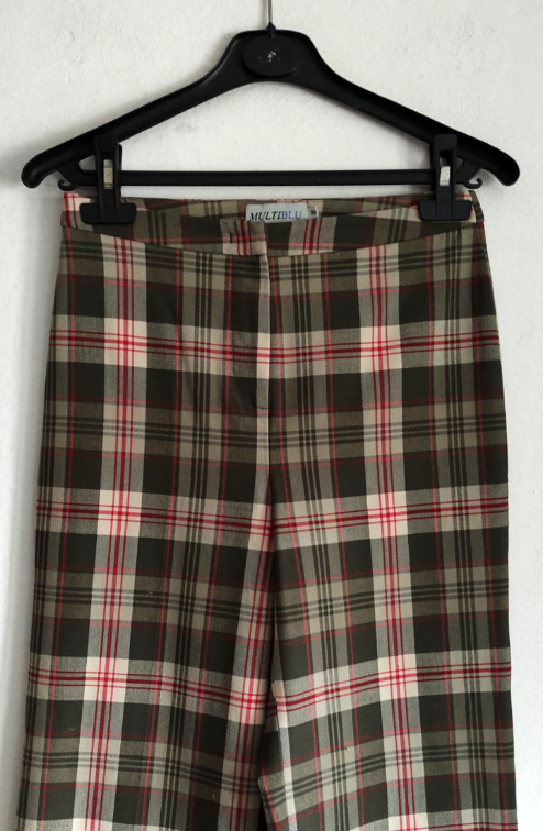 Vintage Tartan Multiblu pantalone vel.M   slika #2
